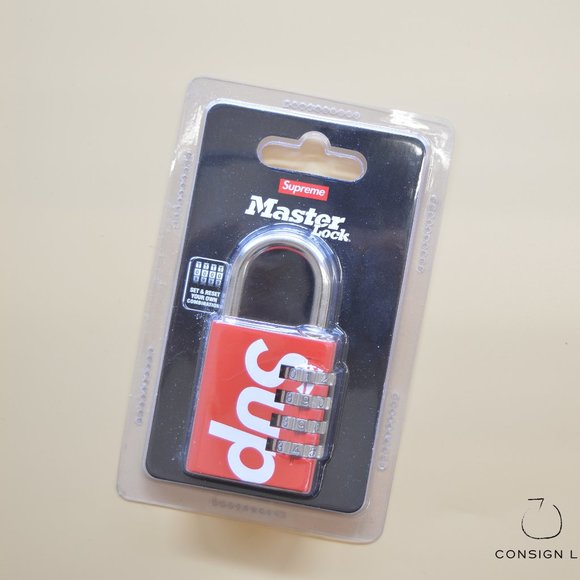 SUPREME MASTER LOCK NUMERIC LOCK // RED // NIP - Picture 1 of 2